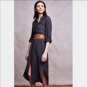 Perfect Maeve Charcoal midi shirt dress-like new!